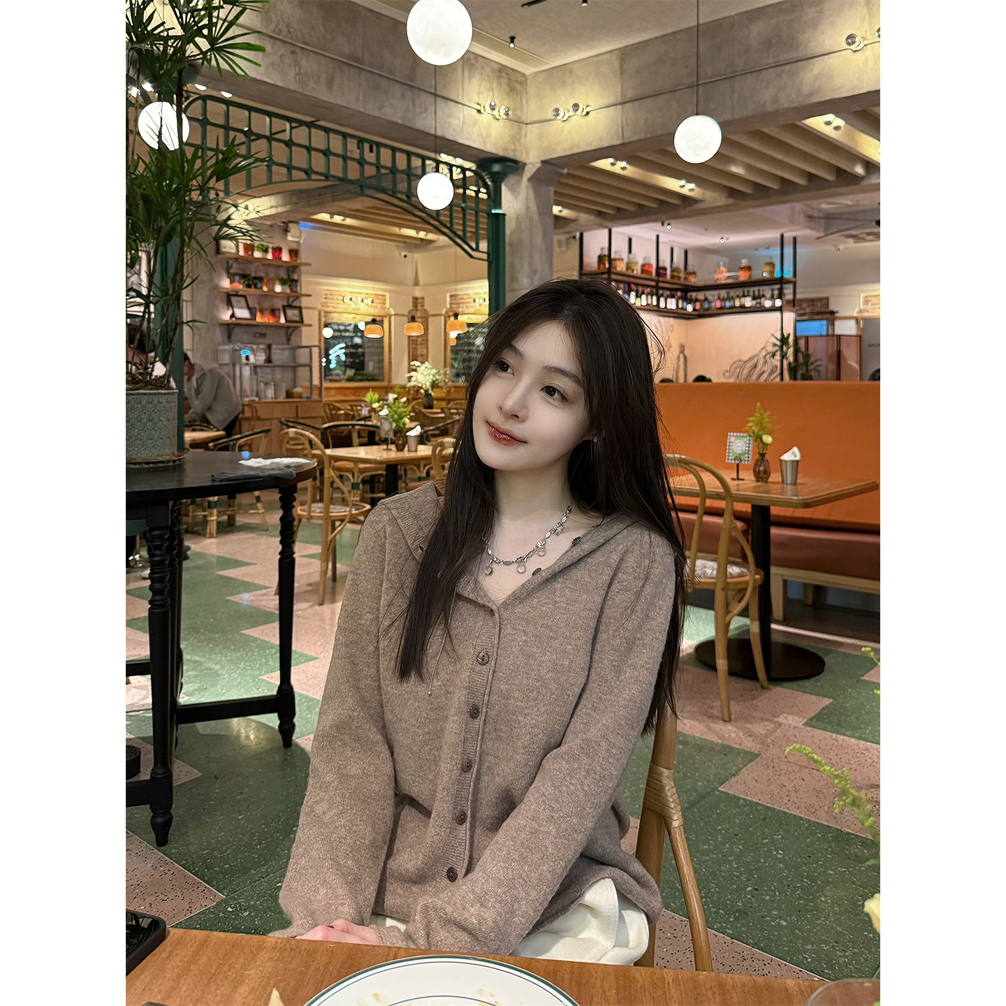 JnnlhStudio羊绒羊毛连帽毛衣