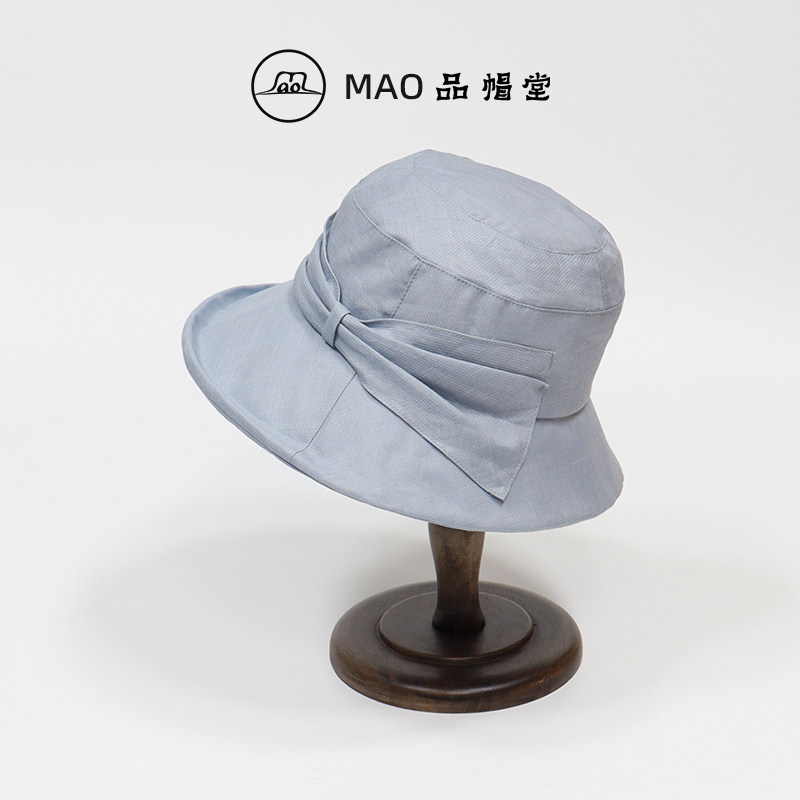 MAO品帽堂 2025春夏新款简约遮阳帽女时尚百搭出游防晒宽檐渔夫帽
