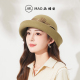 时尚 MAO品帽堂 优雅麻纱羊毛毡帽子女士秋冬新款 英伦卷边气质礼帽