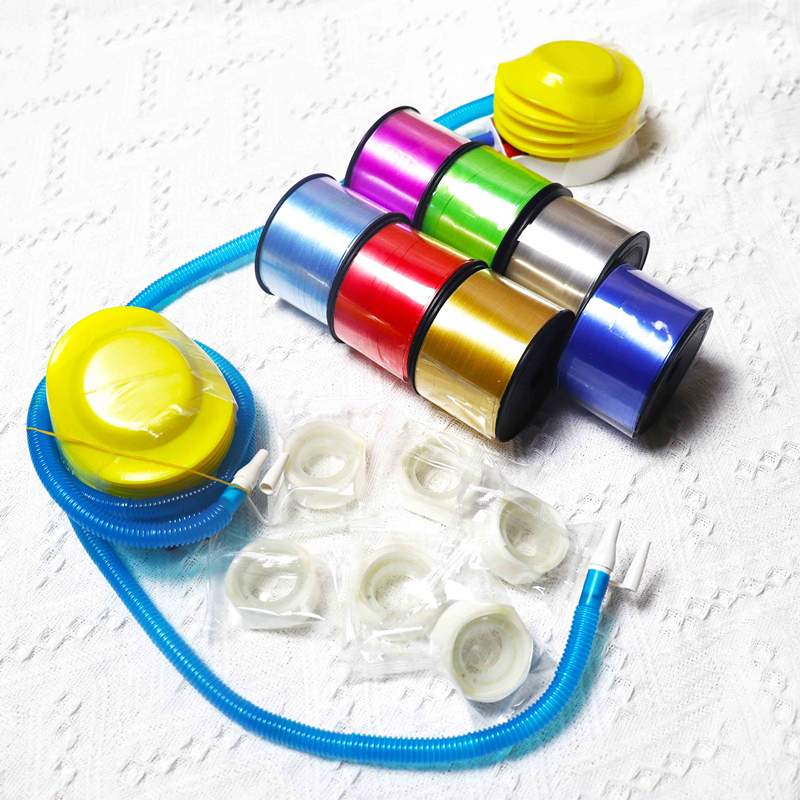 气球带打气筒装饰胶点墙面美纹纸