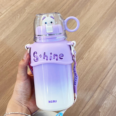 小茶日记不锈钢水杯学生上学专用