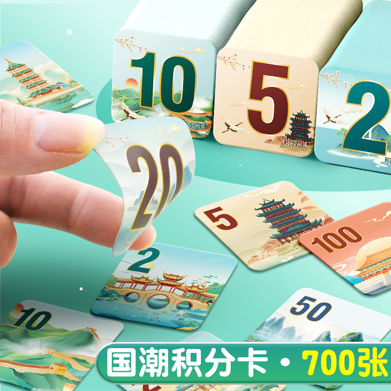 师生家长激励学生孩子积分卡