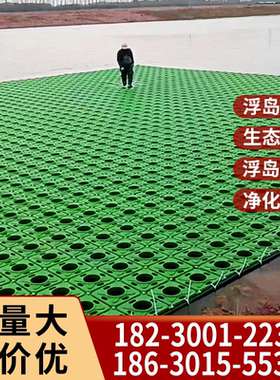 生态浮岛水生植物种植浮岛浮床人工植物绿化造景改善水质景观浮床