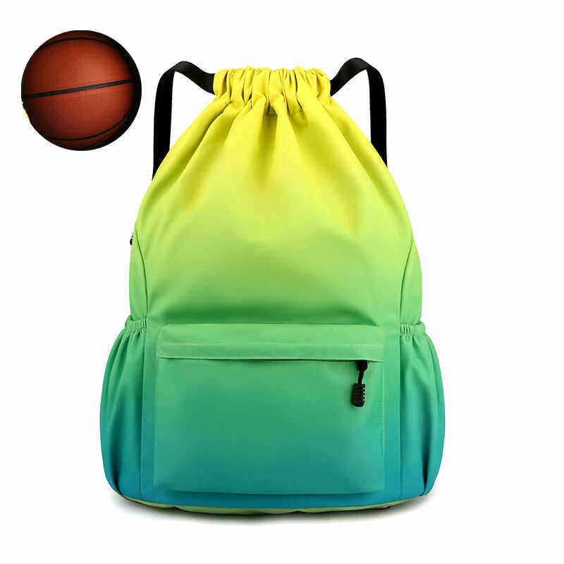 篮球包双肩背包男女学生书包运动训练健身装备大容量抽绳束口袋