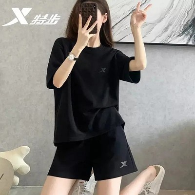 特步运动套装女2025夏季冰丝速干