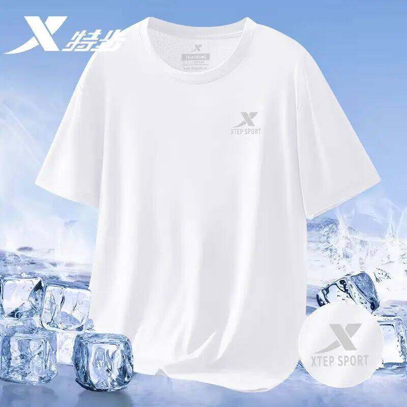 特步t恤男士短袖夏季圆领运动T恤