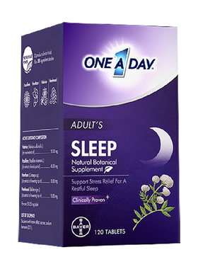 拜耳OneADay睡眠片辅助睡眠甜睡豆安瓶不含褪黑素片【百亿补贴】