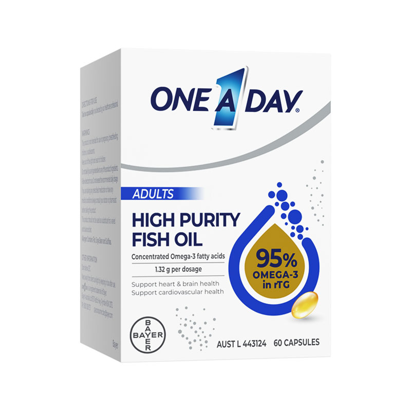 拜耳OneADay水晶鱼油95%omega3 rTG结构DHA深海鱼油软胶囊12盒装