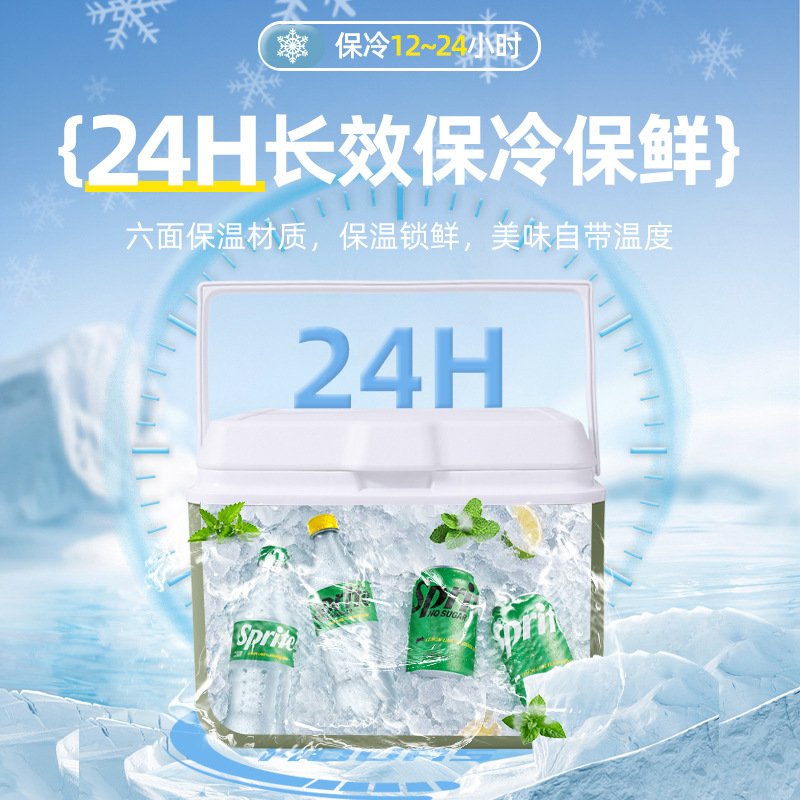 城市波浪户外保温箱冰块冷藏箱便携式露营车载商用摆摊保鲜小秦之