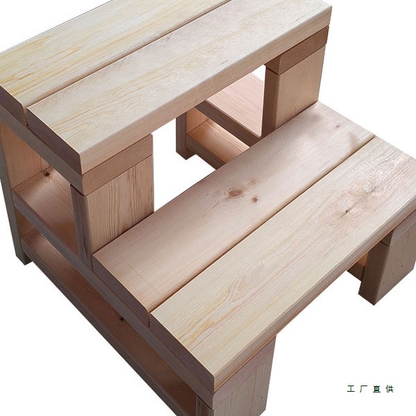 阳台登高垫脚踏成人梯凳实木家用楼梯踏步小楼梯两层飘窗台阶凳子