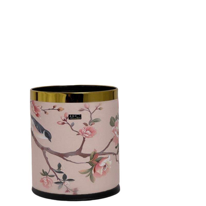 新款双层垃圾桶家用大容量中古风厨房卧室新款高颜值卫生间纸篓