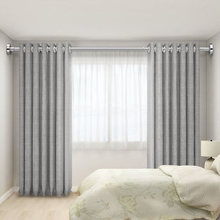 伸缩杆免打孔晾衣杆窗帘杆衣柜支撑架卫生间不锈钢升收缩浴帘杆