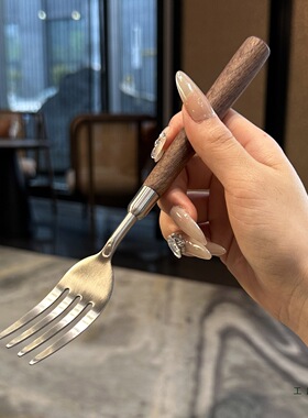 质感推荐！304不锈钢叉子西餐餐叉水果沙拉意面牛排叉食品级