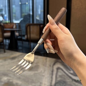 质感推荐！304不锈钢叉子西餐餐叉水果沙拉意面牛排叉食品级