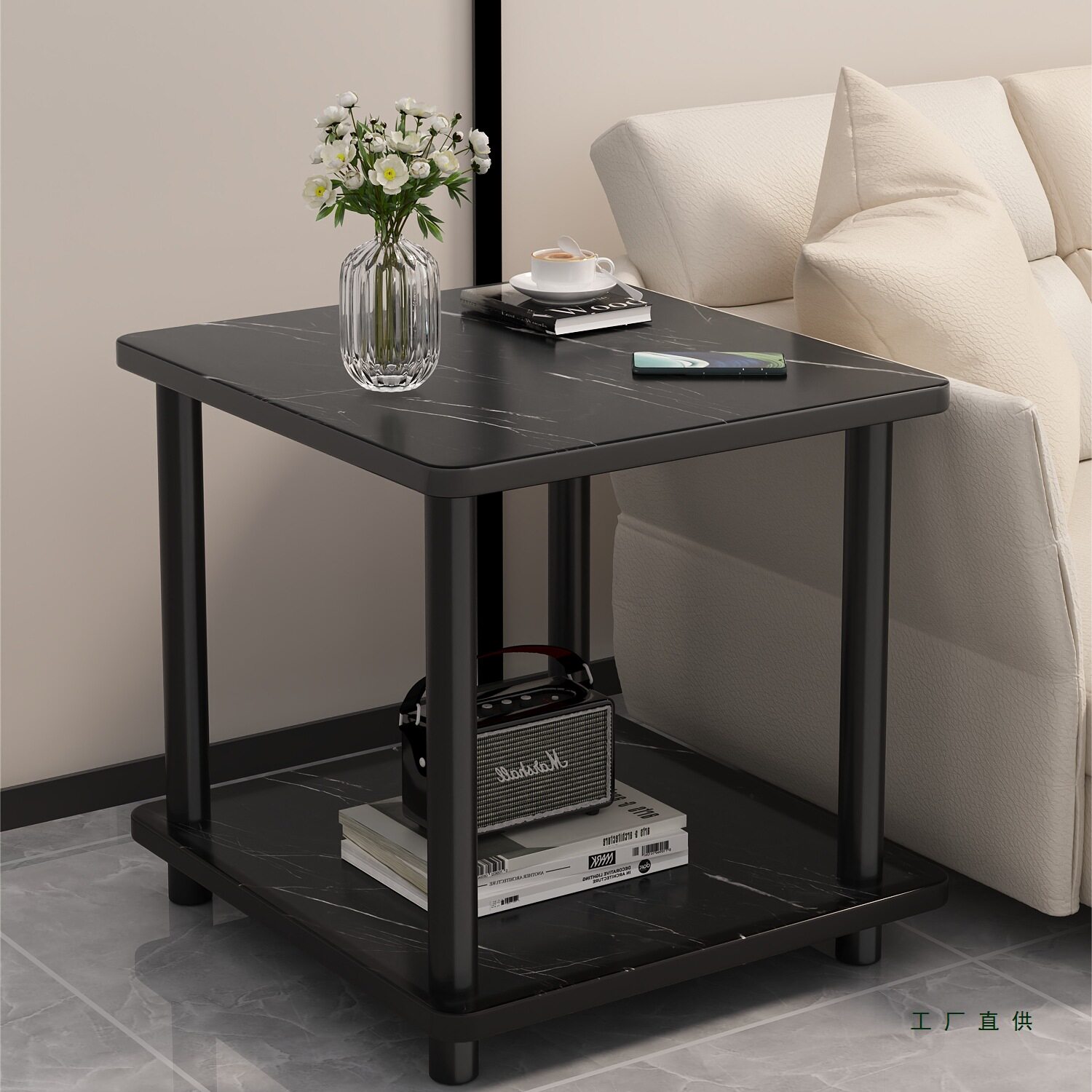 沙发边几边柜侧边柜小桌子茶几客厅轻奢高级感方桌卧室床边置物桌