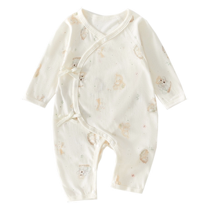 新生儿婴儿连体衣夏季薄款0一3月初生宝宝夏天衣服小月龄52码夏装