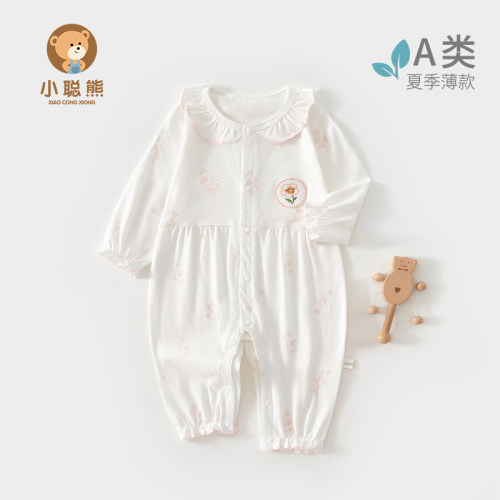 小聪熊婴儿衣服夏季薄款连体衣