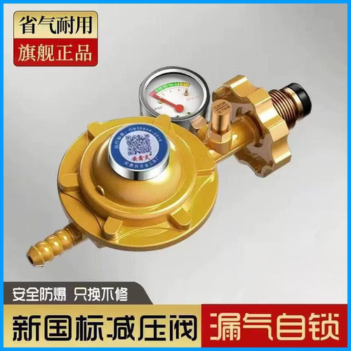 0.6家用液化气减压阀燃气管省气阀漏气自锁减压阀