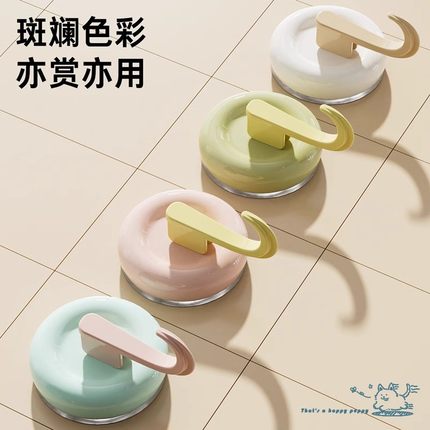 吸盘挂钩强力真空免打孔粘钩毛巾架厨房浴室卫生间墙壁无痕可移动