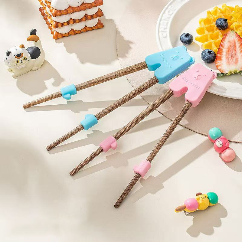 儿童学筷子神器3到6岁宝宝筷子辅助器儿童筷子训练器硅胶自动回弹