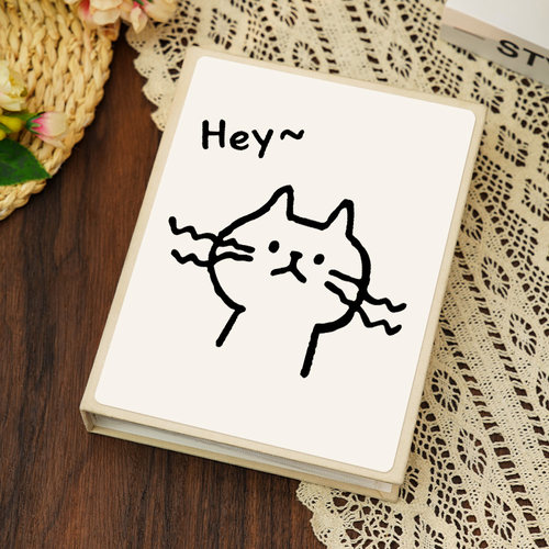 猫咪简约插画相册本俩伙计插页式