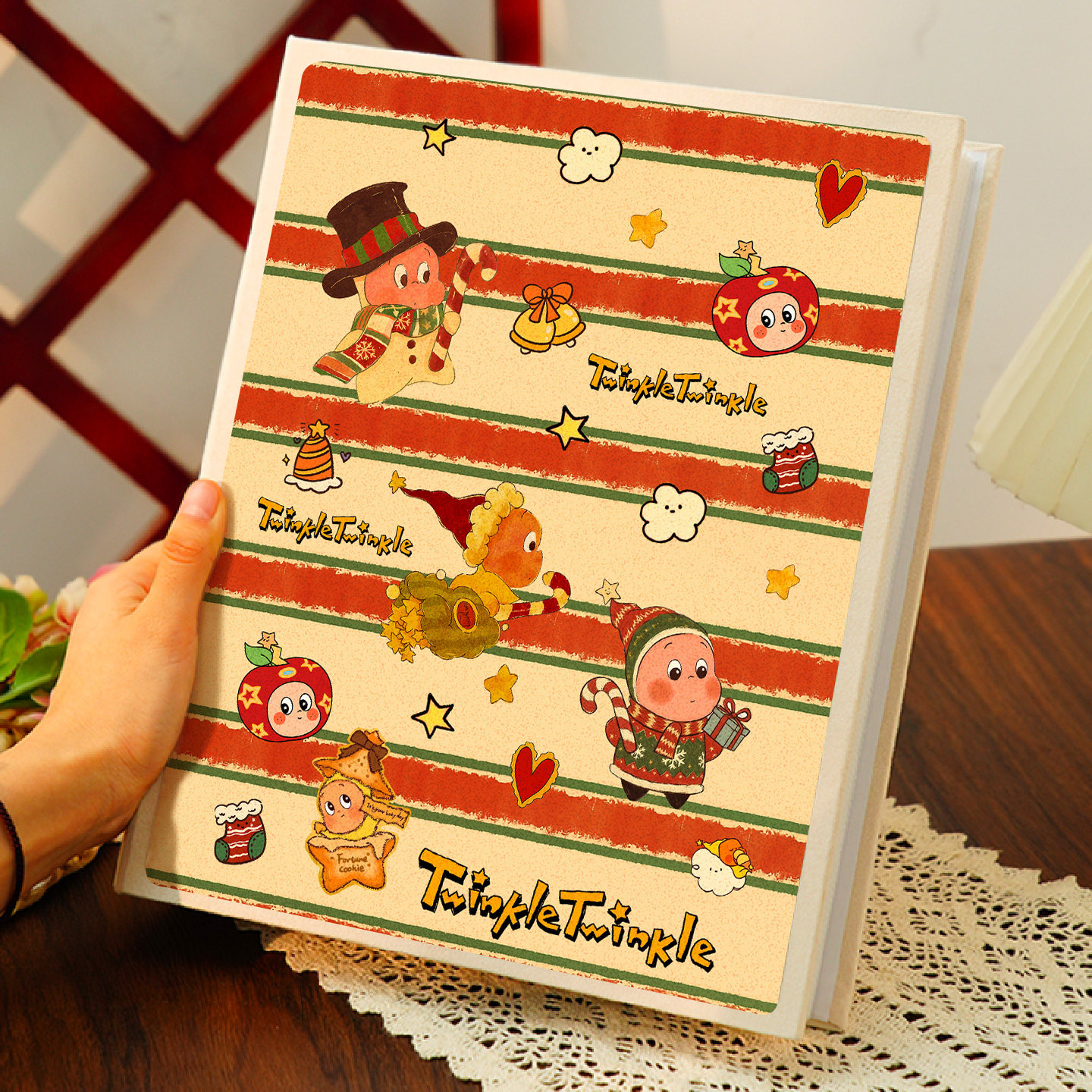 卡通小人情侣日常记录相册