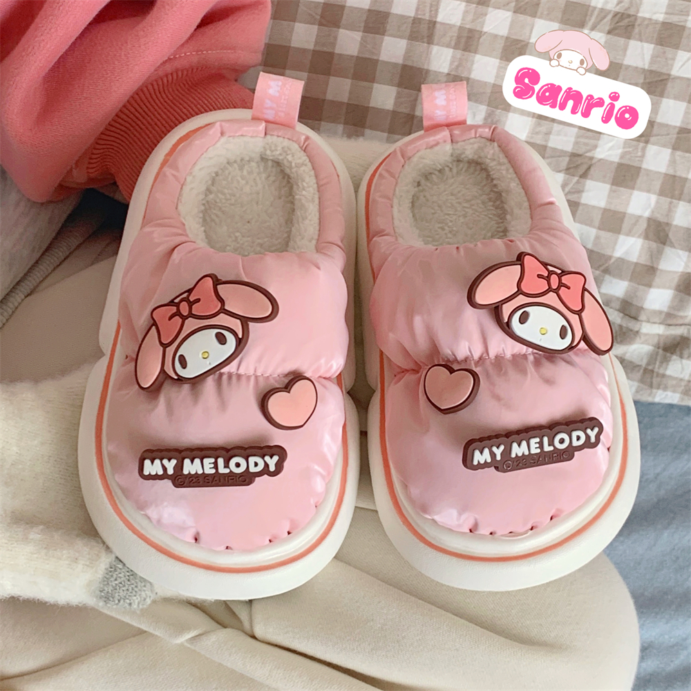 少女心三丽鸥保暖防水防滑棉拖鞋