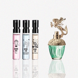 Anna sui安娜苏许愿精灵筑梦天马独角兽粉色美人鱼黄孔雀香水小样
