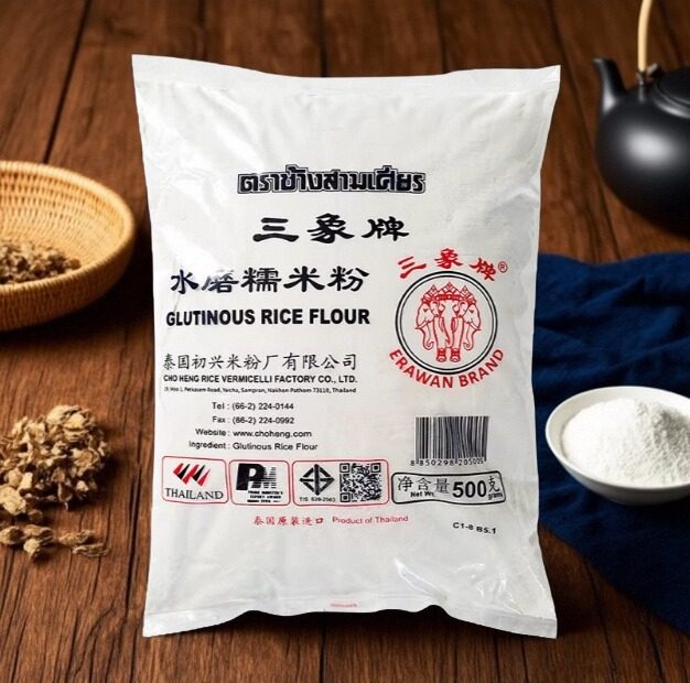 三象牌水磨糯米粉500g