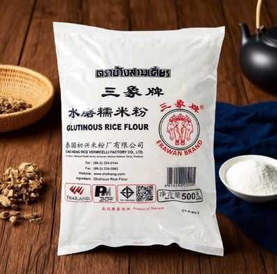 三象牌水磨糯米粉500g