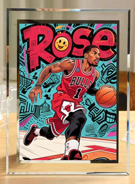 罗斯Rose风城玫瑰水晶玻璃相框