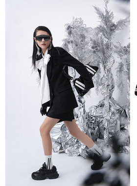 UX新款白色蝴蝶结衬衫打底长袖