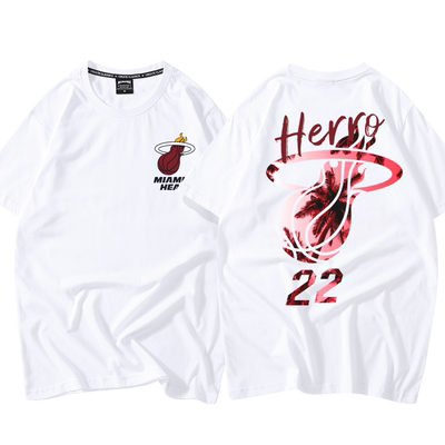 迈阿密短袖t恤末威篮球运动青年