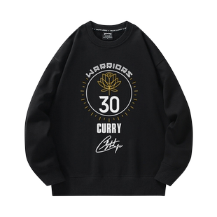 库里卫衣男美式篮球运动训练勇士队维金斯球衣服冬季加绒加厚外套