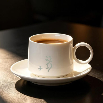 甲骨文十二生肖玲珑咖啡杯精致杯子生日礼品茶水杯高颜值