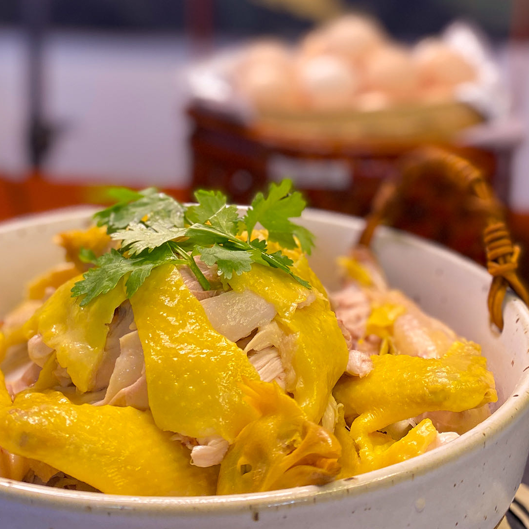 正宗中宿麻鸡清远咸香鸡整只鸡真空熟食加热即食即食盐焗手撕鸡