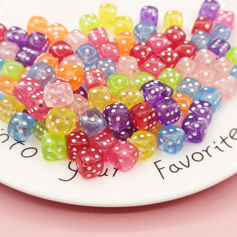 亚克力diy手工串珠材料方形斜孔彩色透明骰子手链项链饰品配件,饰品/流行首饰/时尚饰品新,其他DIY饰品配件,淘宝优惠券,粉丝福利购,淘宝优惠卷