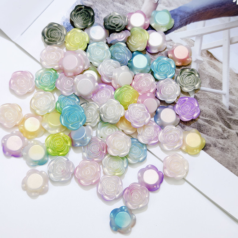 幻金玫瑰花巴洛克diy发饰发夹树脂材料手机壳直播饰品填充配件