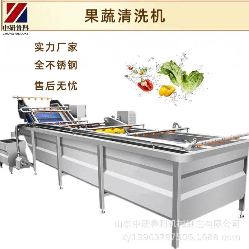 商用不锈钢洗果机 大型清洗输送带 全自动青菜菜花清洗机