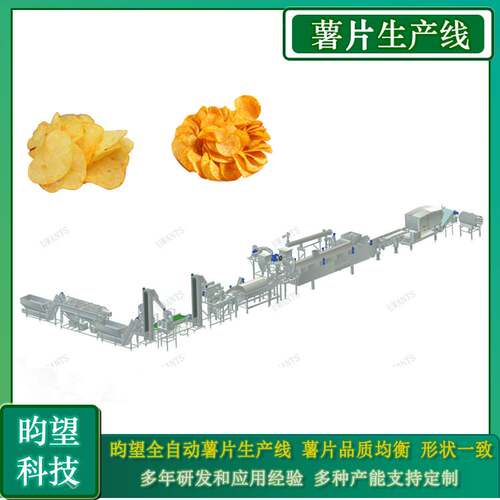 马铃薯片油炸流水线 薯片生产线 鲜切薯片加工设备