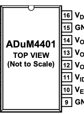 ADUM4401ARIZ 通用四通道、3/1 数字隔离器