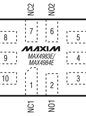 MAX4983EEVB 带±15kV ESD的高速USB 2.0开关