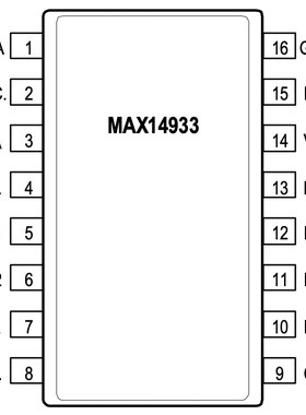 MAX14933AWE   I²C 数字隔离器 2750Vrms 2 通道 25kV/µs