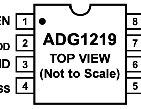 ADG1219BRJZ 低电容、低电荷注入、±15 V/12 V  单刀双掷开关