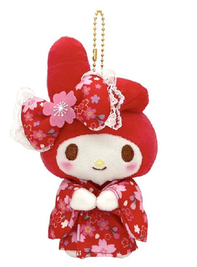 【补尾款】25.9月三丽鸥红色樱花和服美乐蒂挂件-2502023