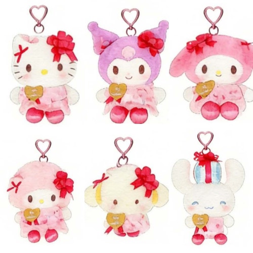 【预售26.8月】海外版三丽鸥庆典系列毛绒玩偶挂件Kitty美乐蒂