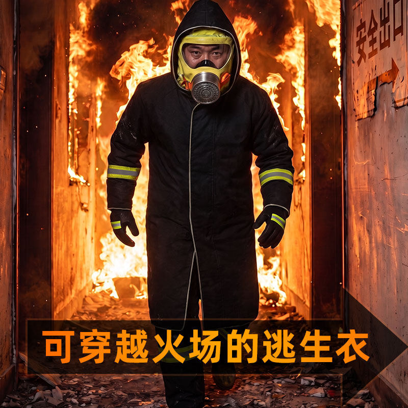 碳纤维防火逃生衣消防家用应急防火服斗篷防火毯高层火灾逃生装备