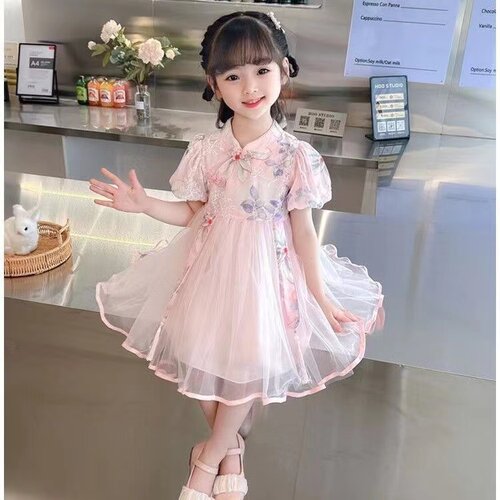 旗袍公主裙夏季女童连衣裙汉服