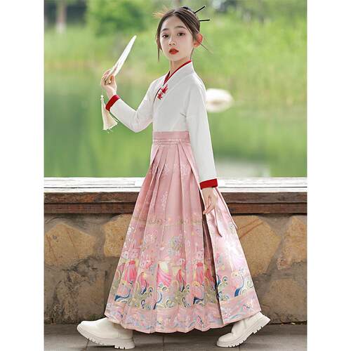女童汉服古装春秋夏季马面裙国风