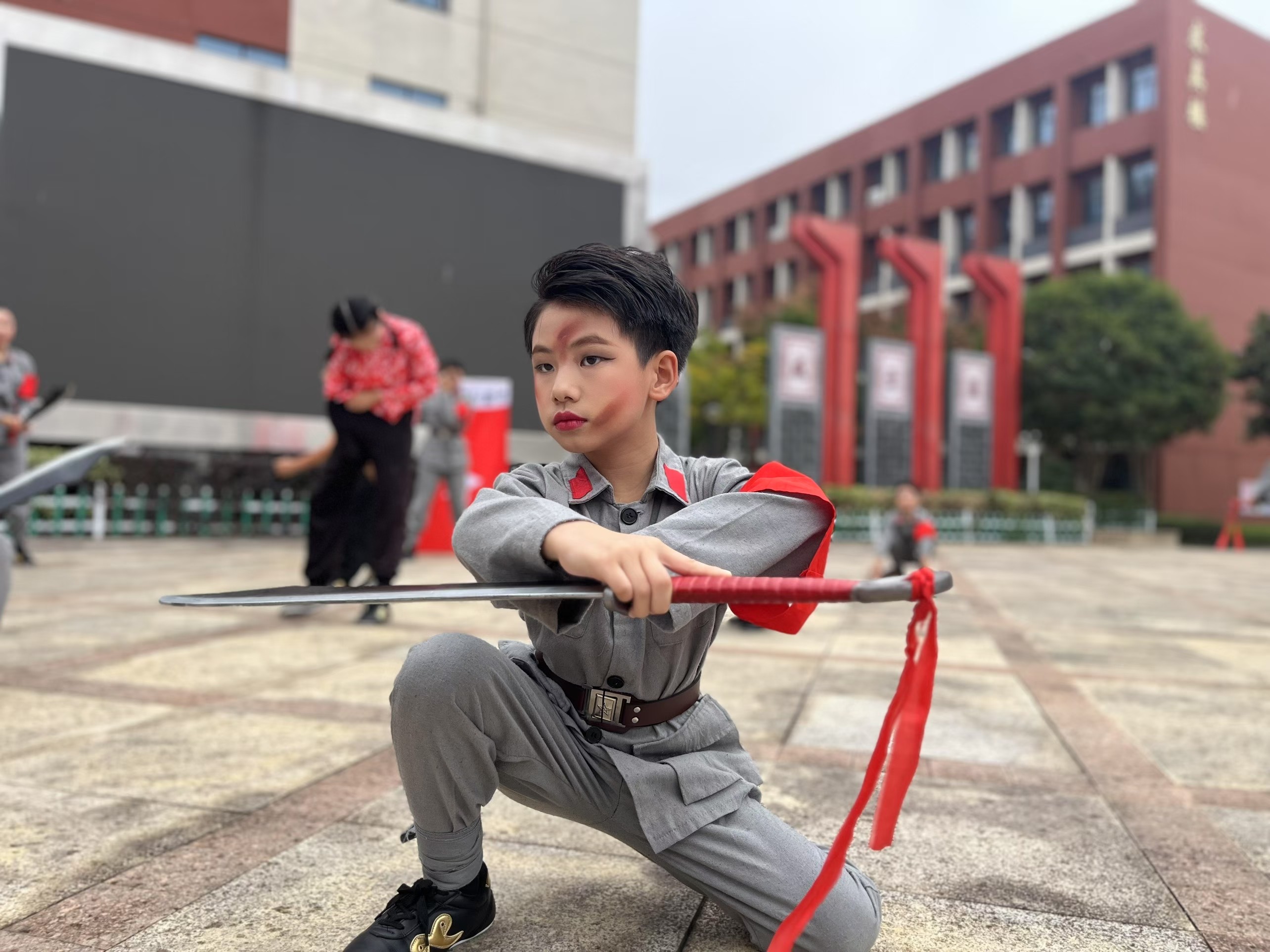 儿童八路军红军演出服八路军新四军电视剧电影男女童角色表演服装